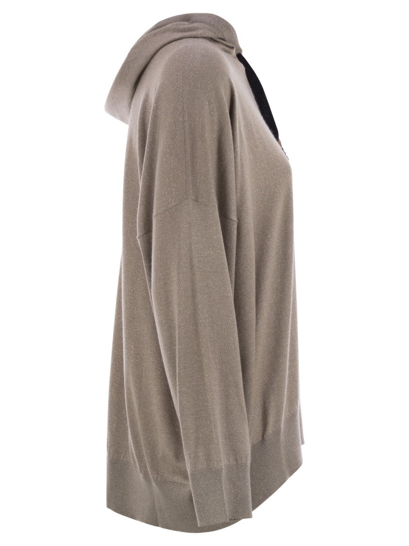 Brunello Cucinelli Sparkling Cashmere And Silk Sweatshirt