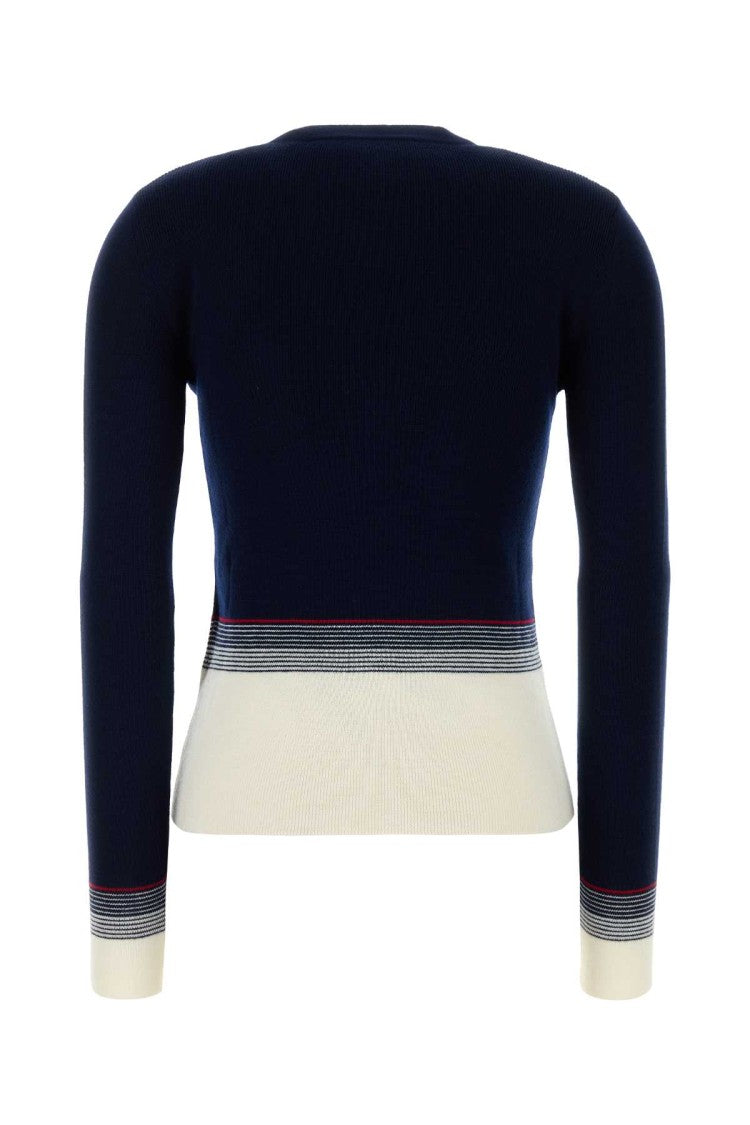 Valentino Garavani Navy Blue Wool Cardigan