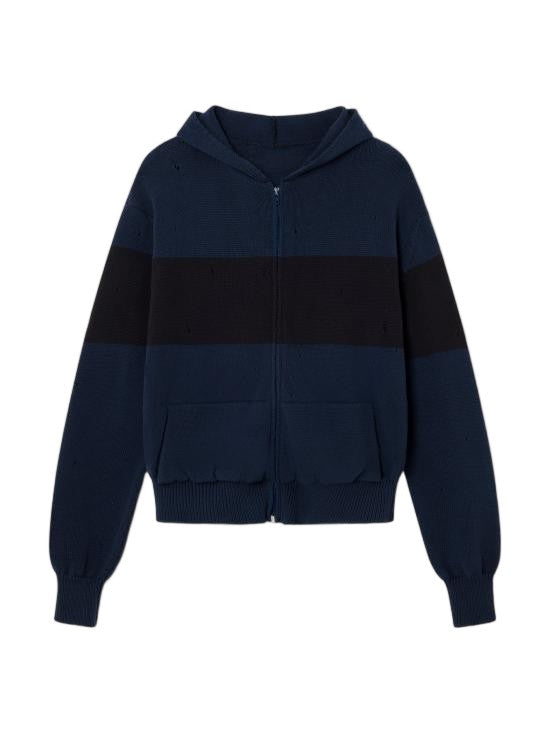 Gimaguas Zip-Up Hoodie With Ribbed Cuffs And Flap Pockets