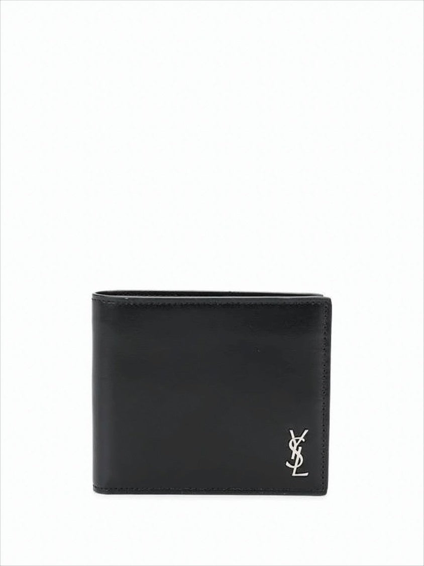Saint Laurent Bifold Wallet In Smooth Calf Leather