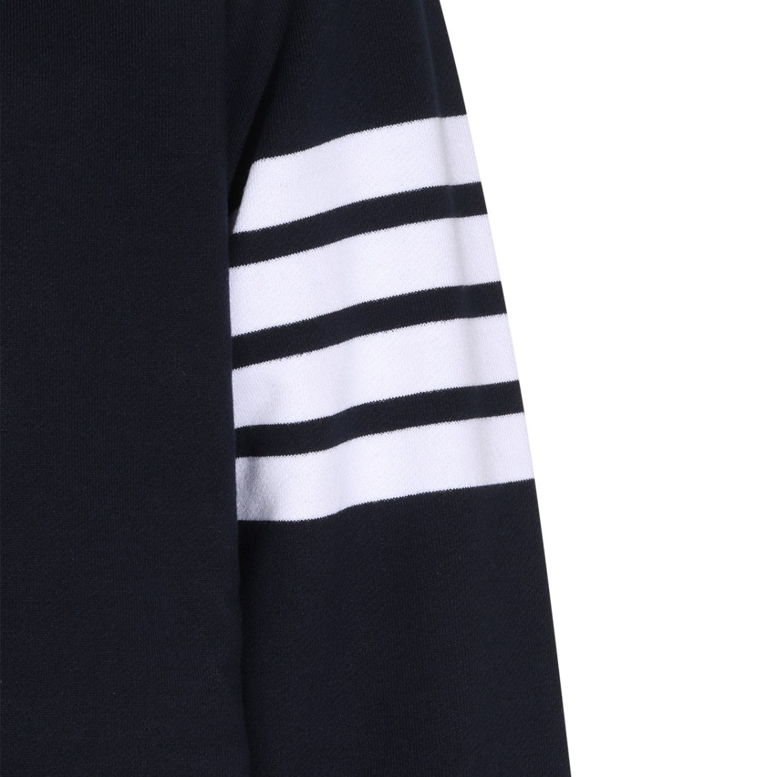 Thom Browne V-Neck Cotton Knit Sweater With Embroidered Sailboat
