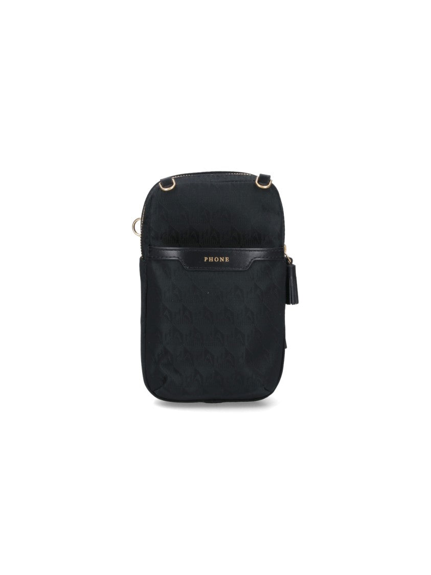 Anya Hindmarch Compact Black Nylon Shoulder Bag