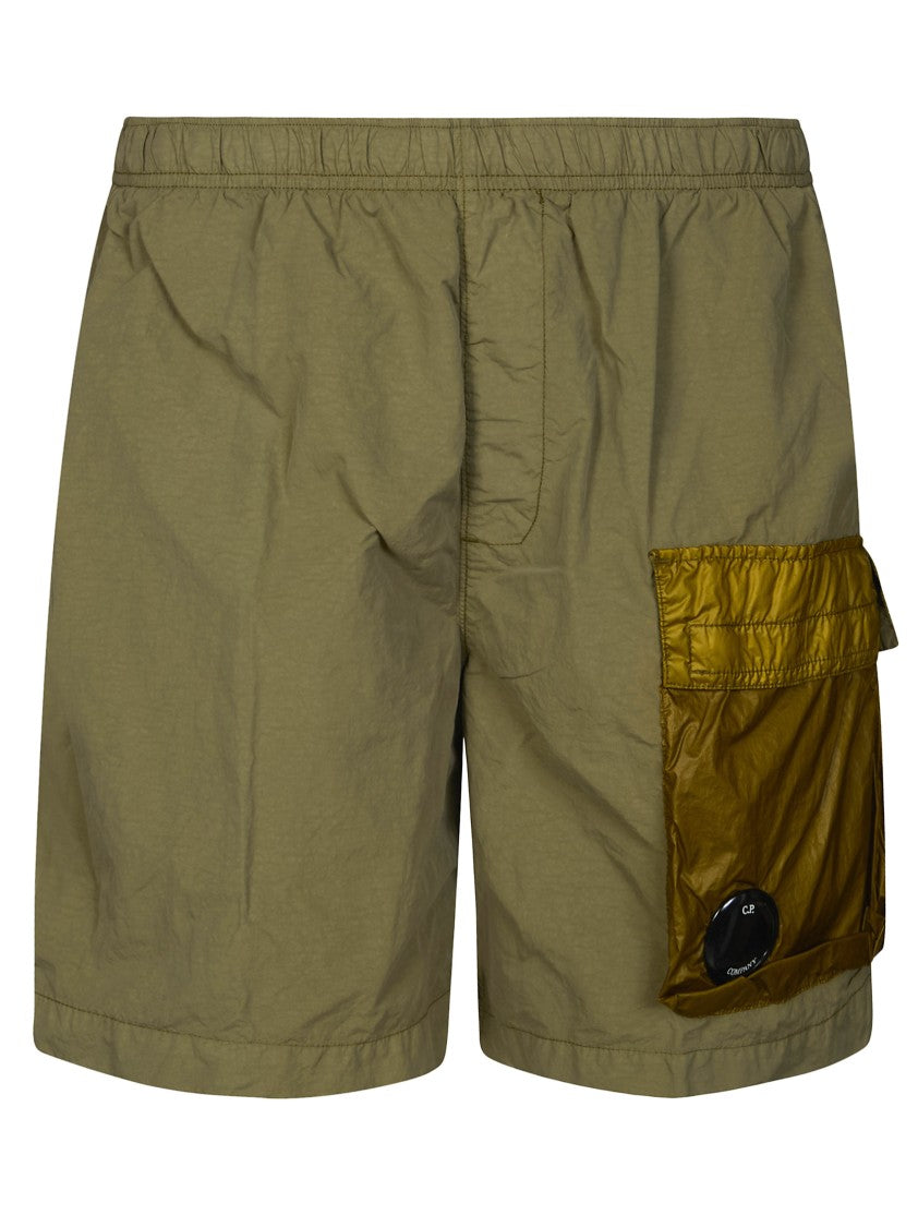 C.P. Company Olive Bermuda Tasca Cargo Shorts