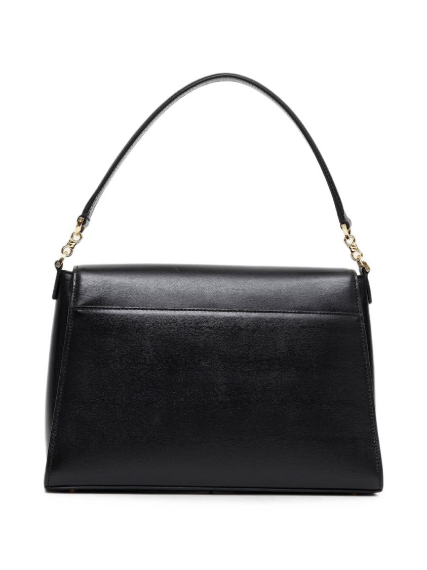 Gucci Medium Horsebit Duomo Bag In Glossy Black Calfskin