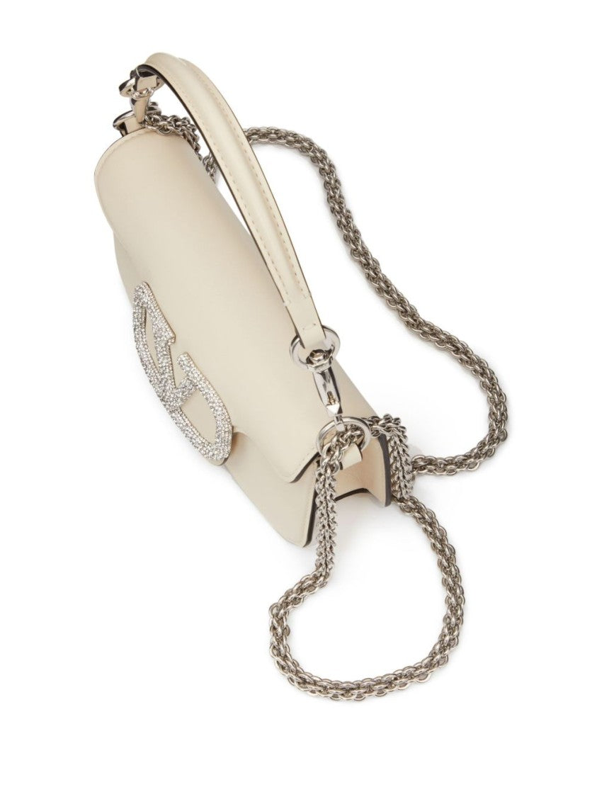 Valentino Garavani Structured Rectangular Bag With Large Logo Emblem
