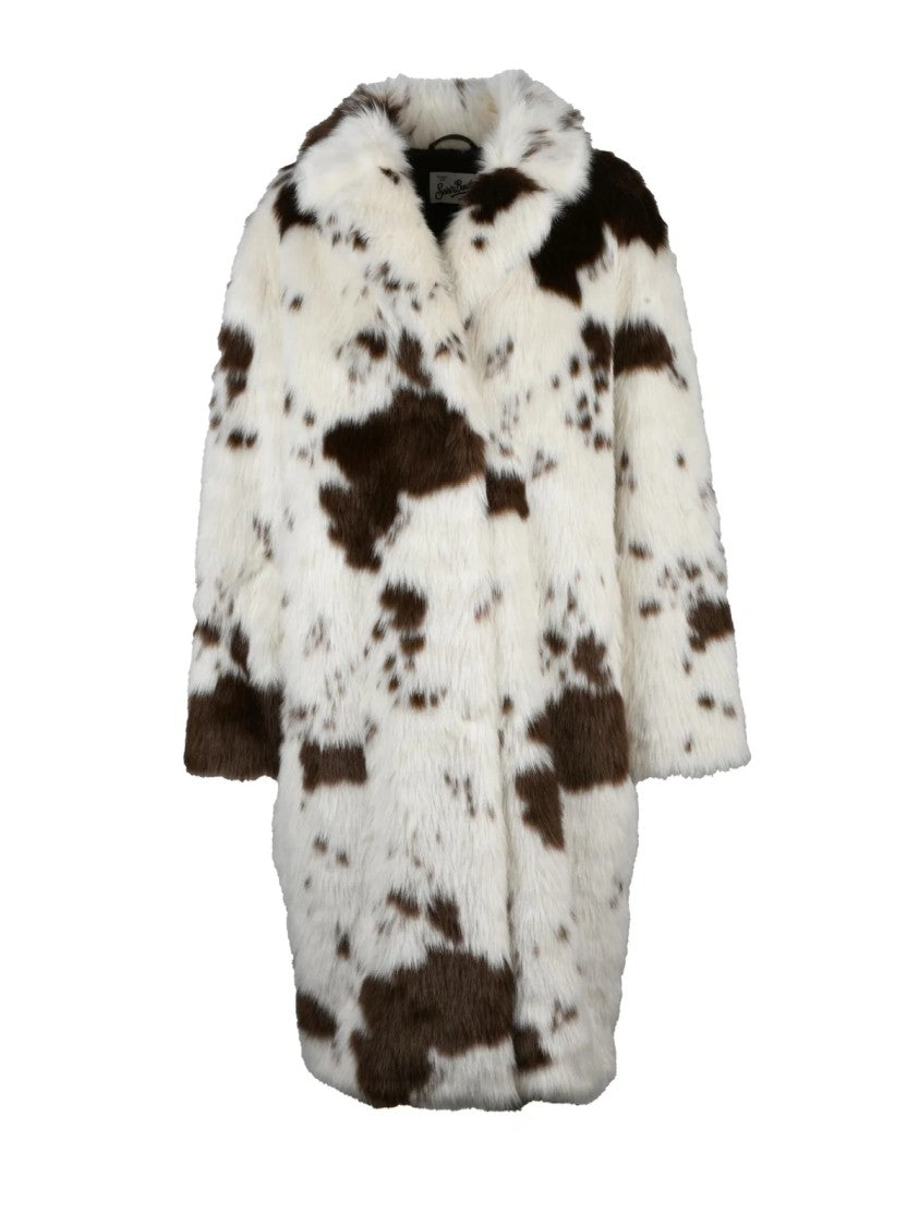 Mc2 Saint Barth Spotted Pattern Faux Fur Coat