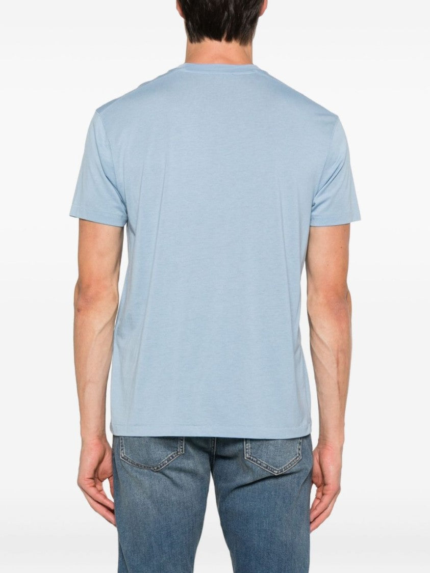Tom Ford Crewneck T-Shirt In Clear Blue