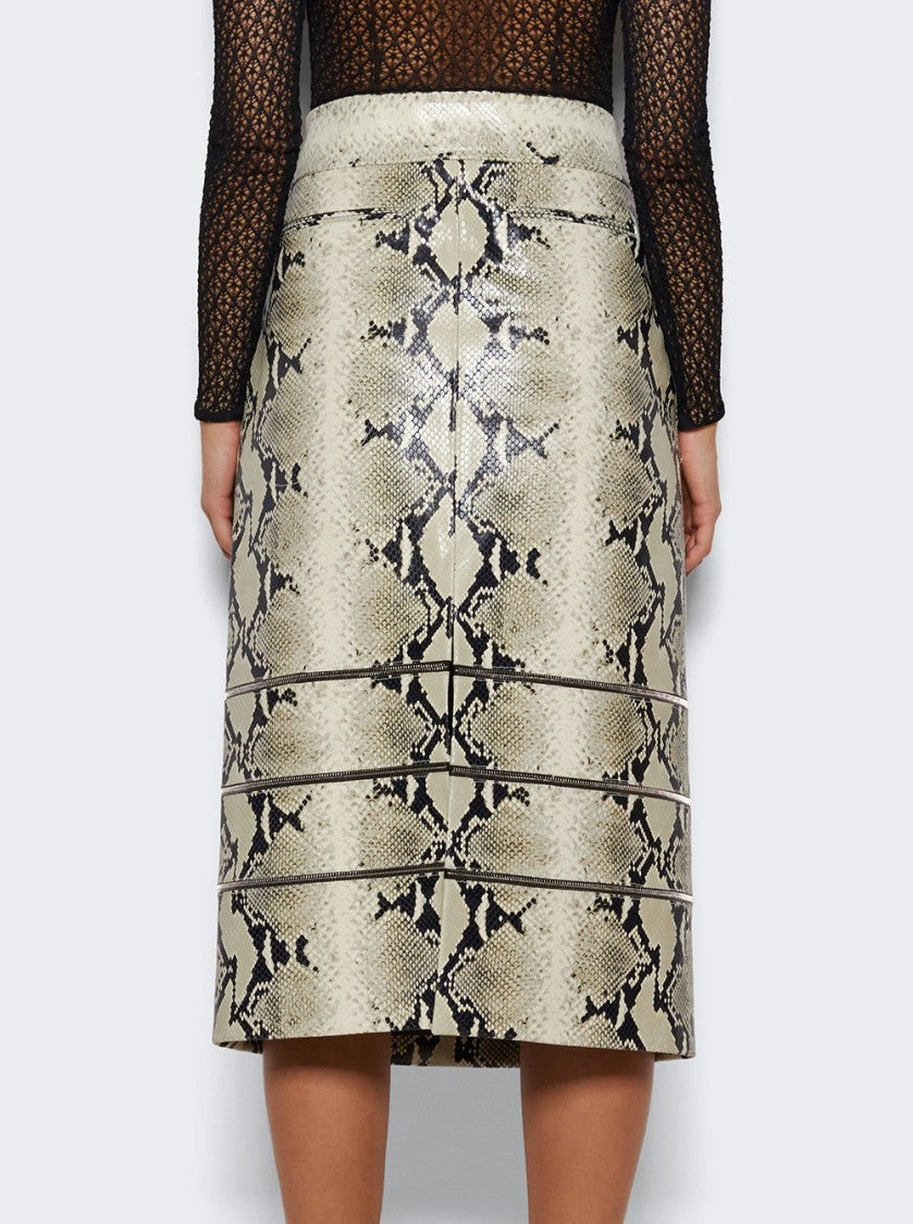 Khaite Isla Leather Skirt