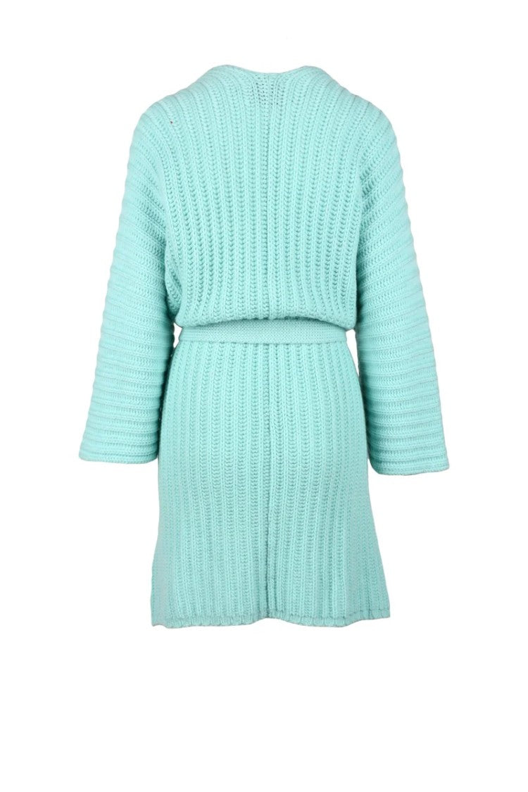 Nobili Aqua Green Cashmere Cardigan