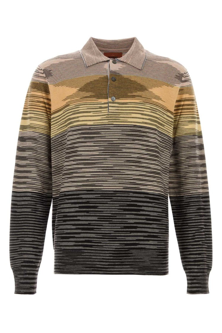 Missoni Embroidered Wool Polo Shirt
