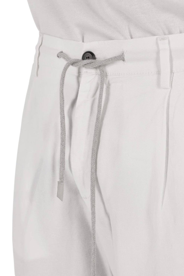Eleventy Jogger Cotton-Linen Denim Shorts