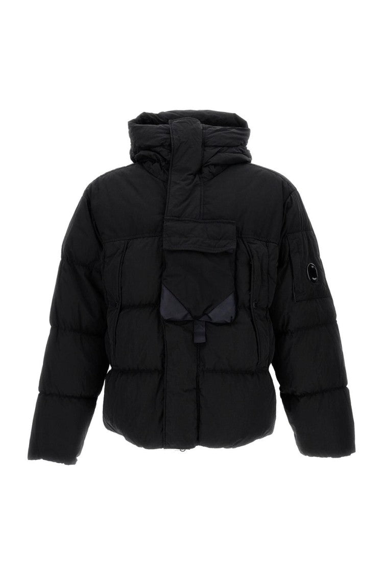 C.P. Company Padded Quilted Jacket With High Collar
