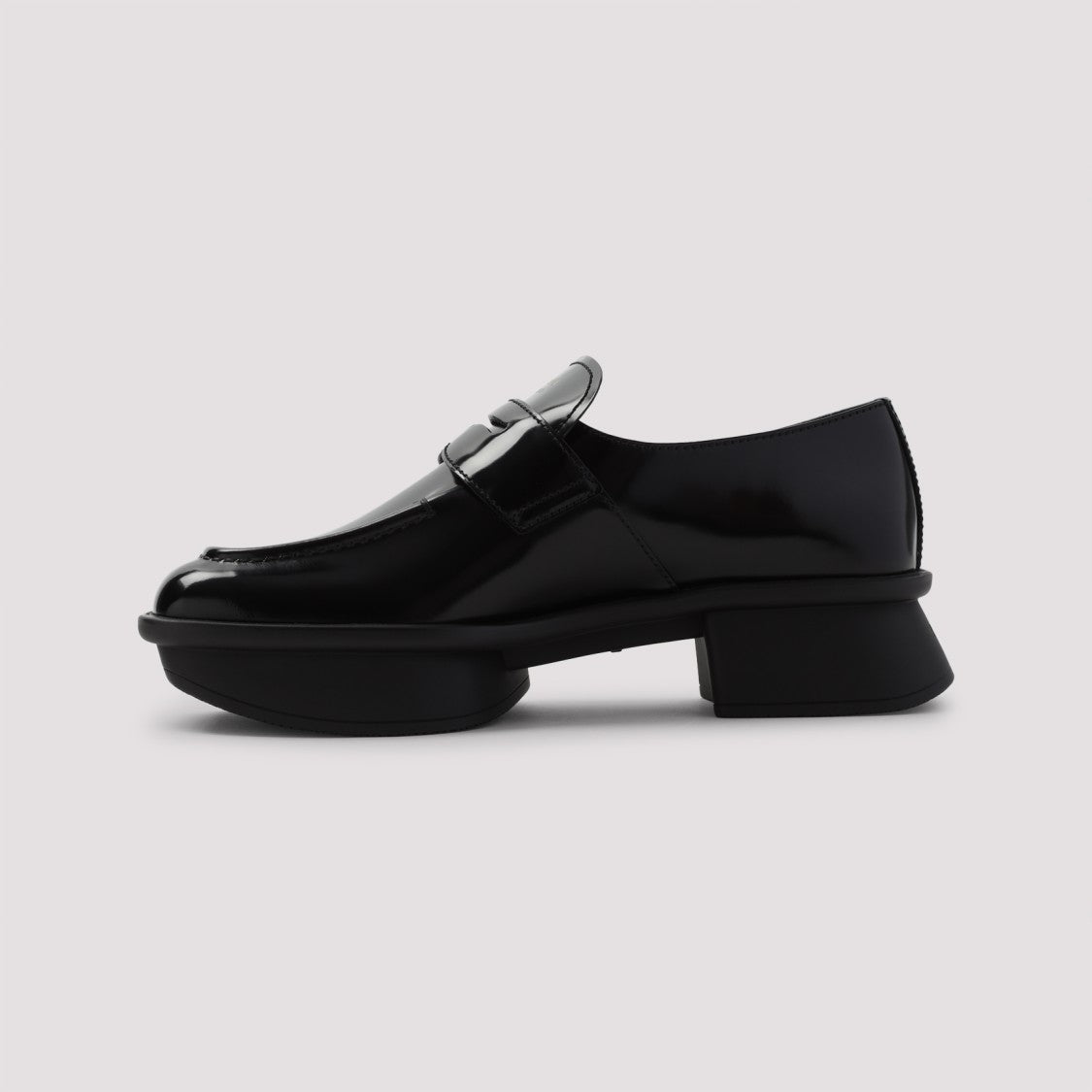 Prada Equal Black Calf Leather Loafers