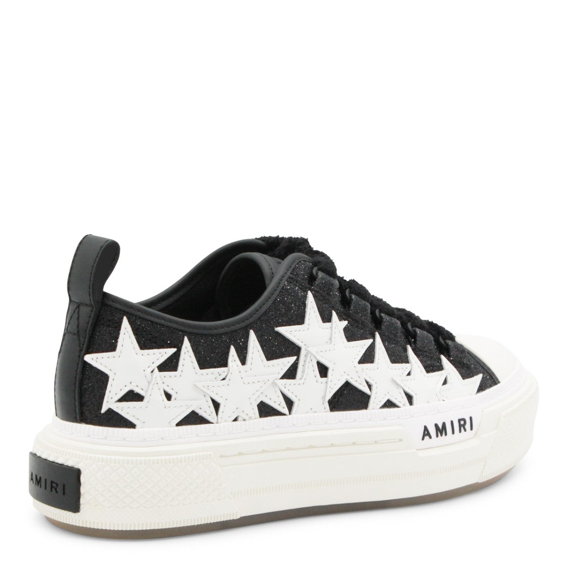 Amiri Black Leather Stars Court Sneakers