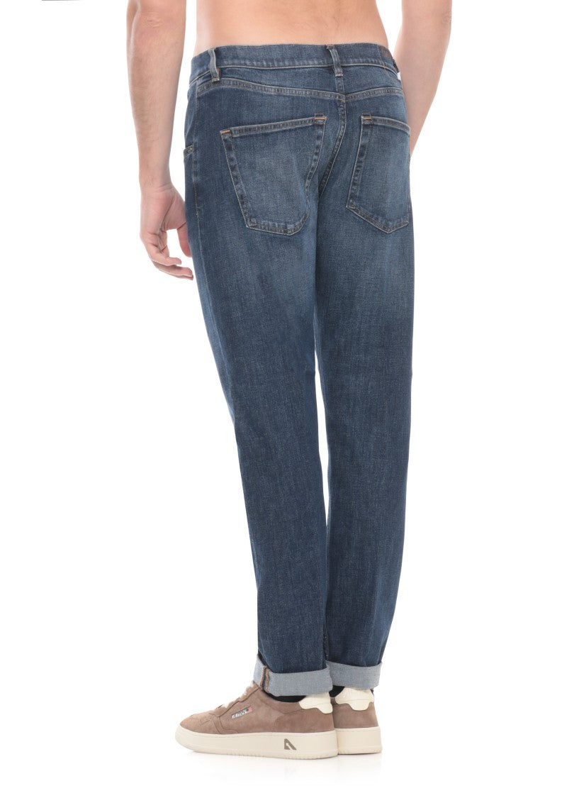 Dondup Blue Icon Cotton Jeans