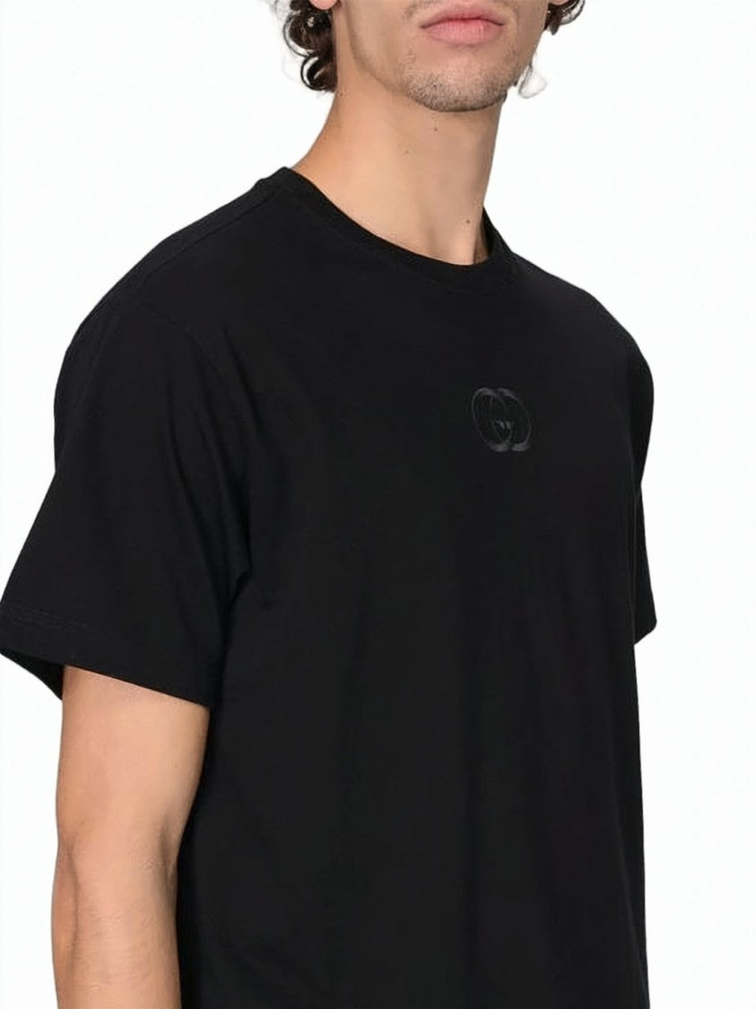 Gucci Short-Sleeve T-Shirt With Tonal Logo Embroidery