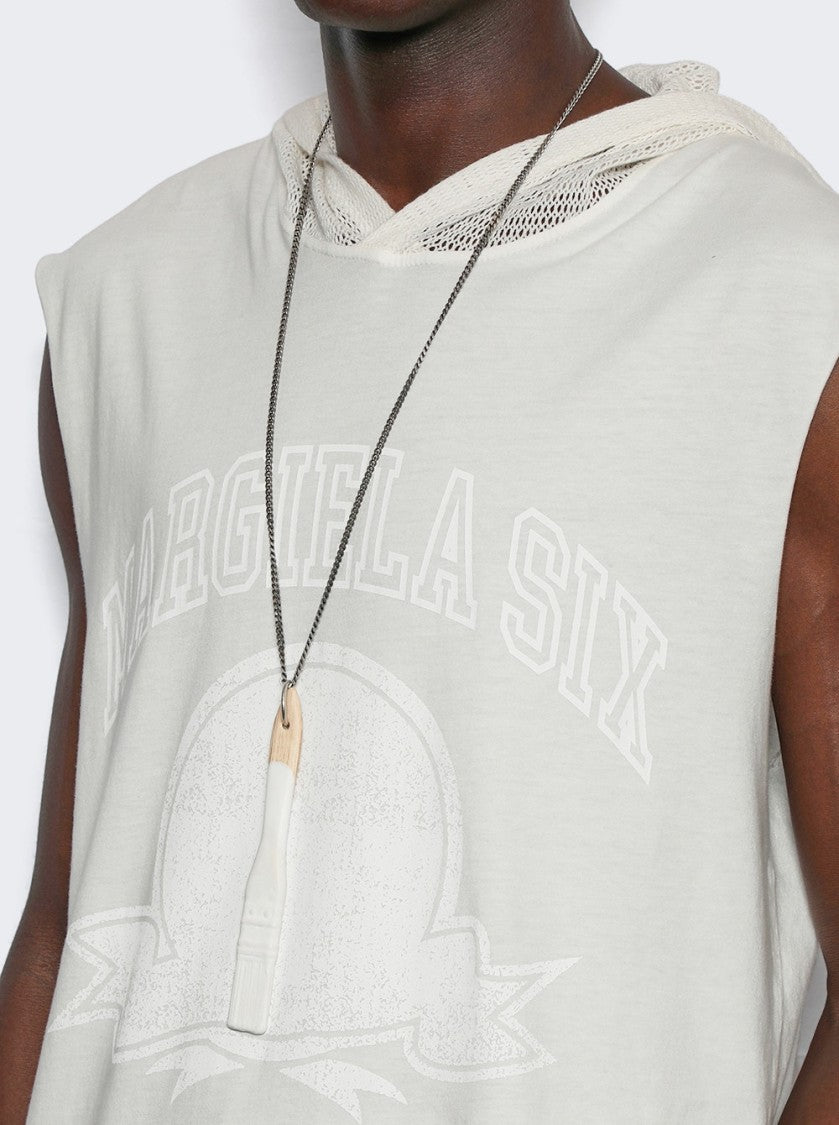 Mm6 By Maison Margiela Paintbrush Pendant Necklace Vintage Silver