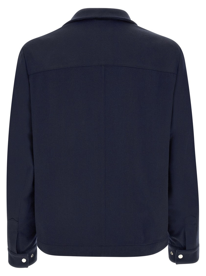 Brunello Cucinelli Light Cashmere Flannel Overshirt