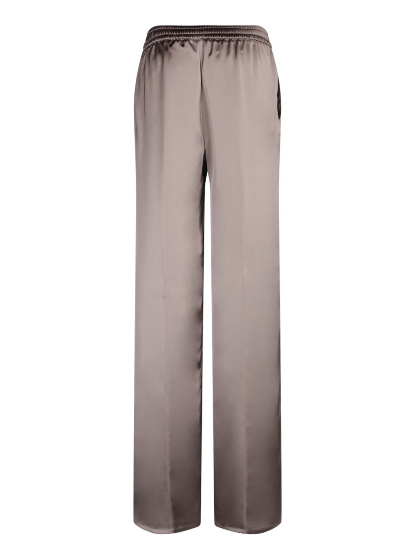 Herno Beige Satin Adjustable Waist Trousers