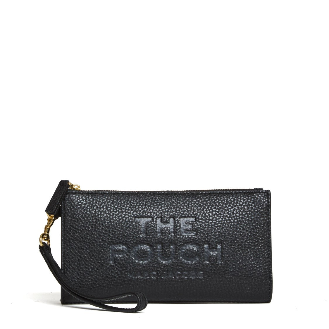Marc Jacobs Textured Leather Pouch With Zip Closure