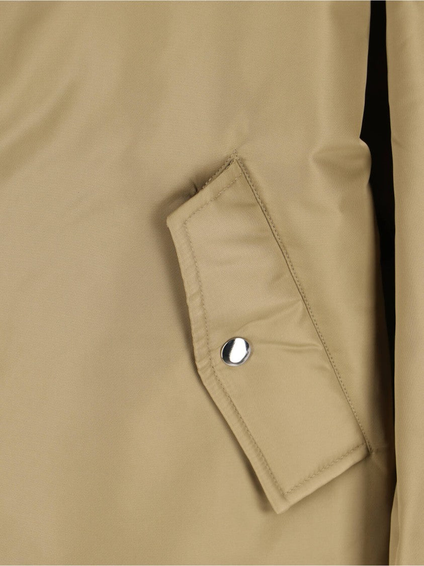 The Frankie Shop Padded Bomber Jacket With Zip Closure And Ribbed Finishes