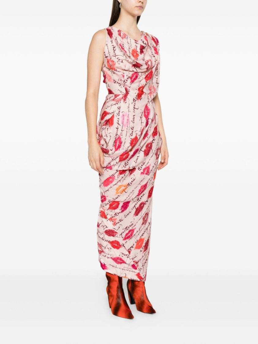 Vivienne Westwood Pink Draped Dress