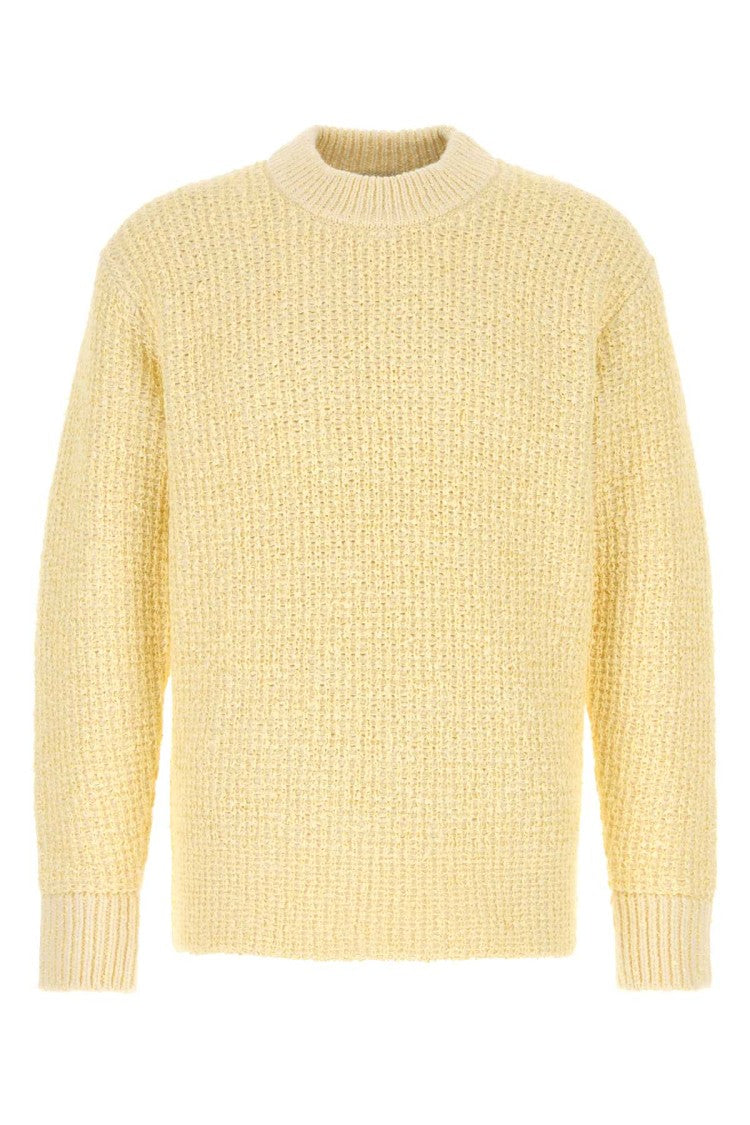 Stone Island Yellow Bouclé Sweater