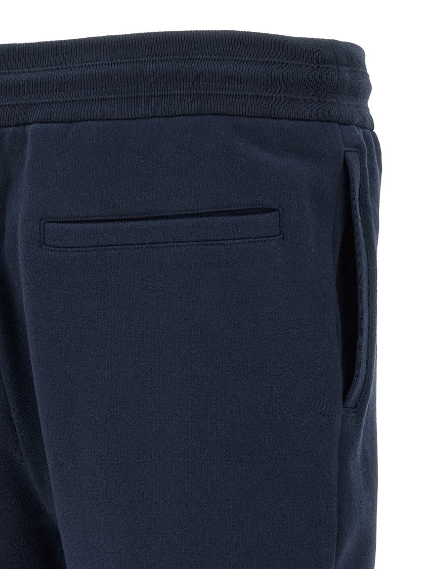 Kiton Gauze Cotton Tracksuit With Contrast Bands And Embroidered Logo