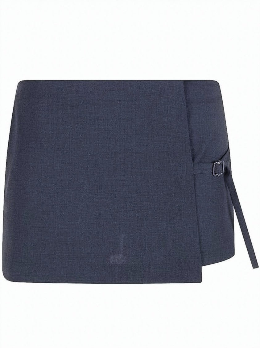 Paloma Wool Wrap-Around Midi Skirt With Side Buckle Detail
