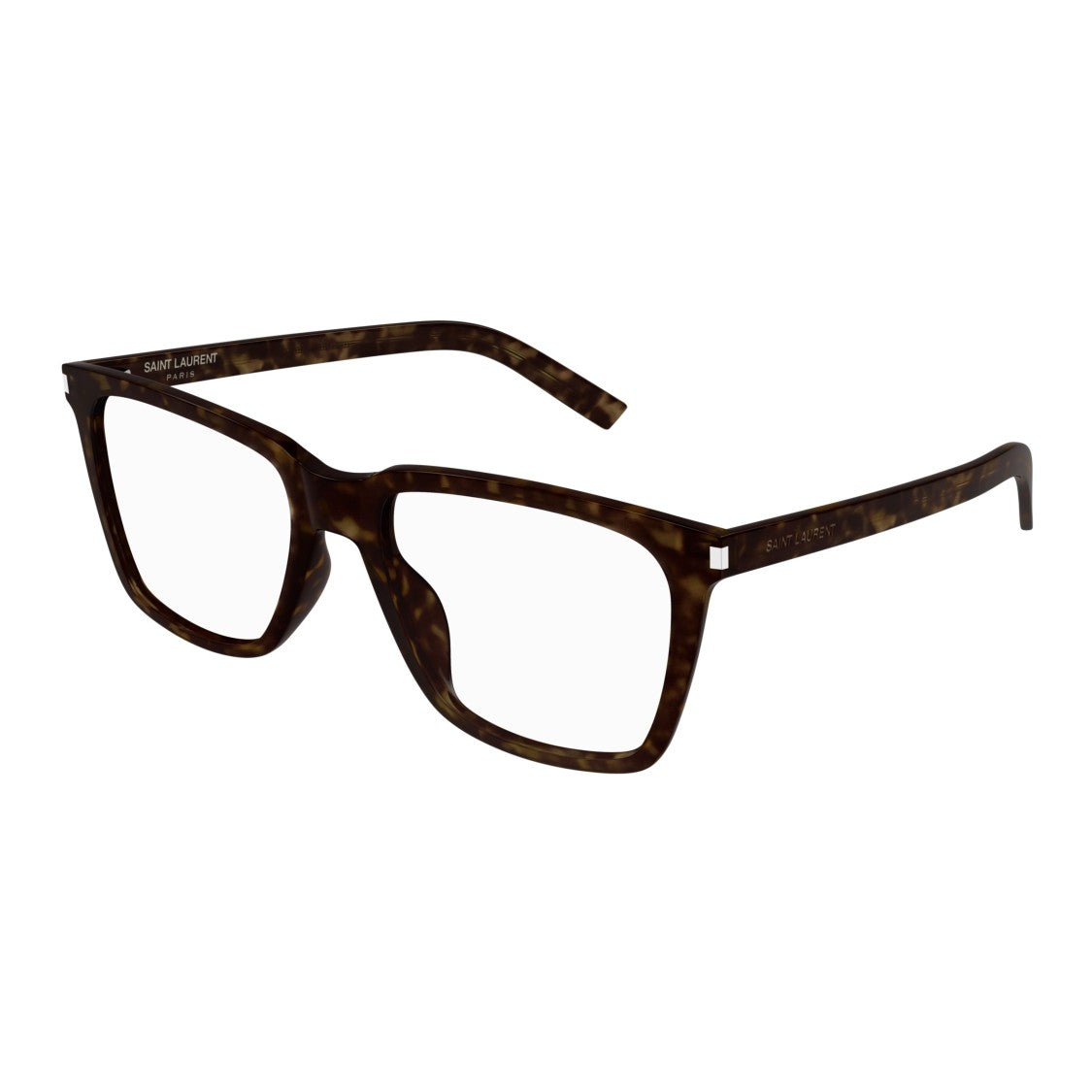 Saint Laurent Sl 717 Slim Tortoiseshell Slim Rectangular Saint Laurent Eyeglasses