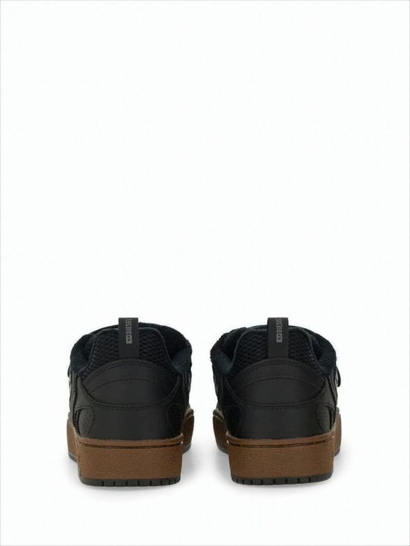 Diesel Low-Top Black Sneakers With Velcro Straps