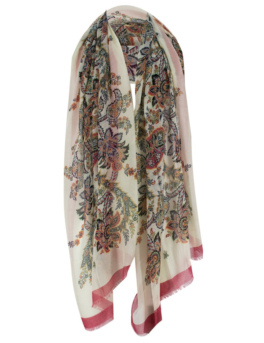 Etro Delicate Floral Motif Scarf