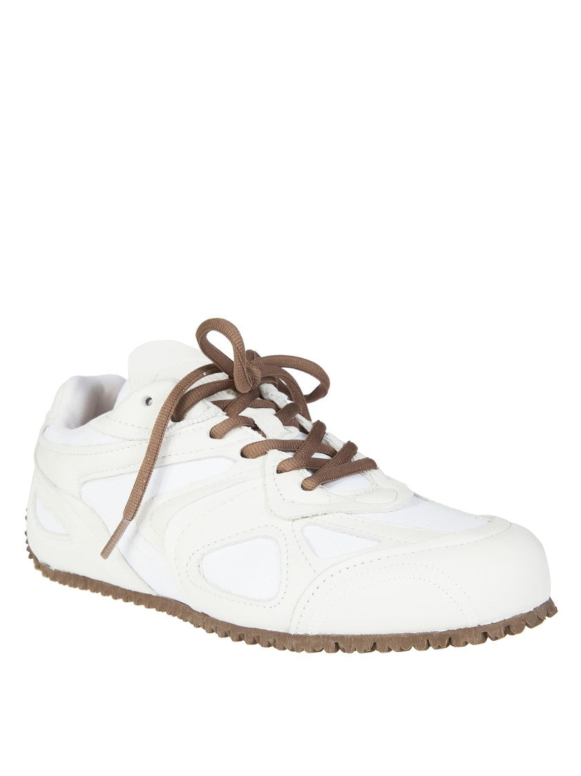 Axel Arigato White Slow Runner Suede Contrast Sneakers