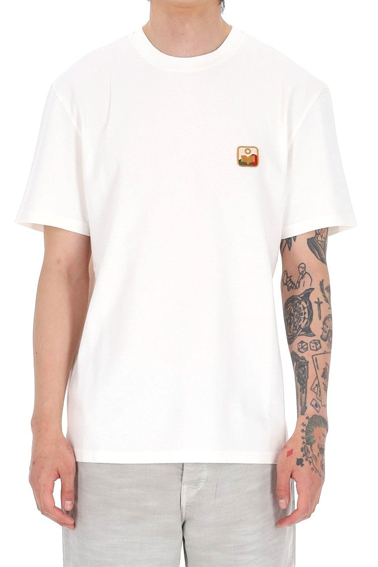Isabel Marant Hugo Im Embroidered Patch Cotton T-Shirt