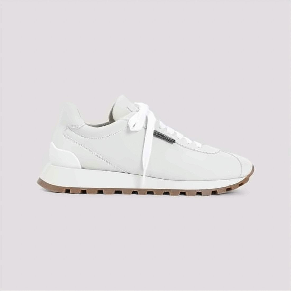 Brunello Cucinelli Suede Sneakers With Contrasting Rubber Sole