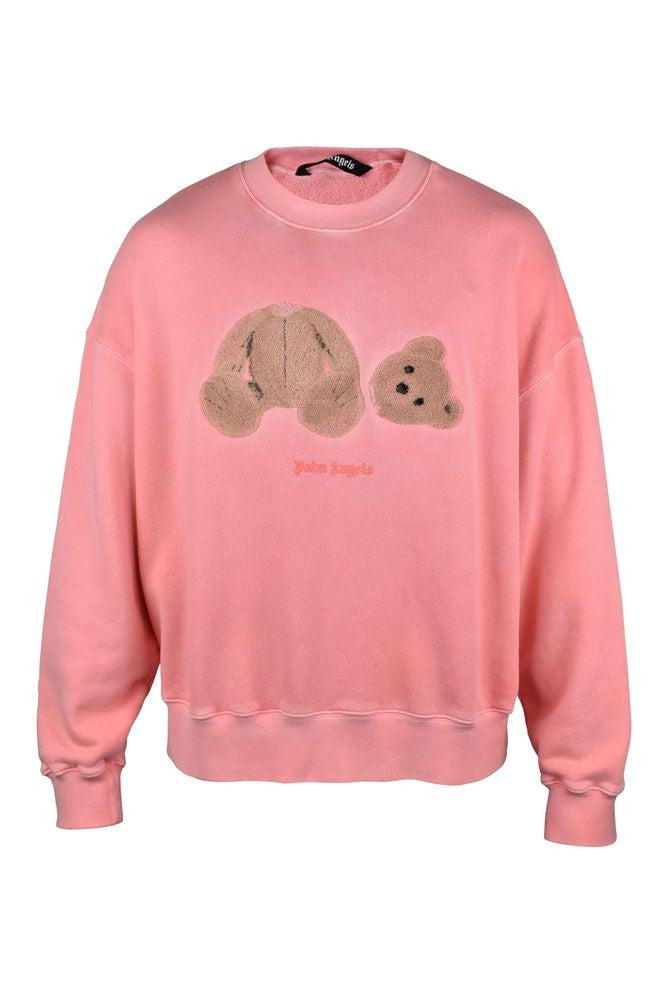 Palm Angels Pink Cotton Sweatshirt