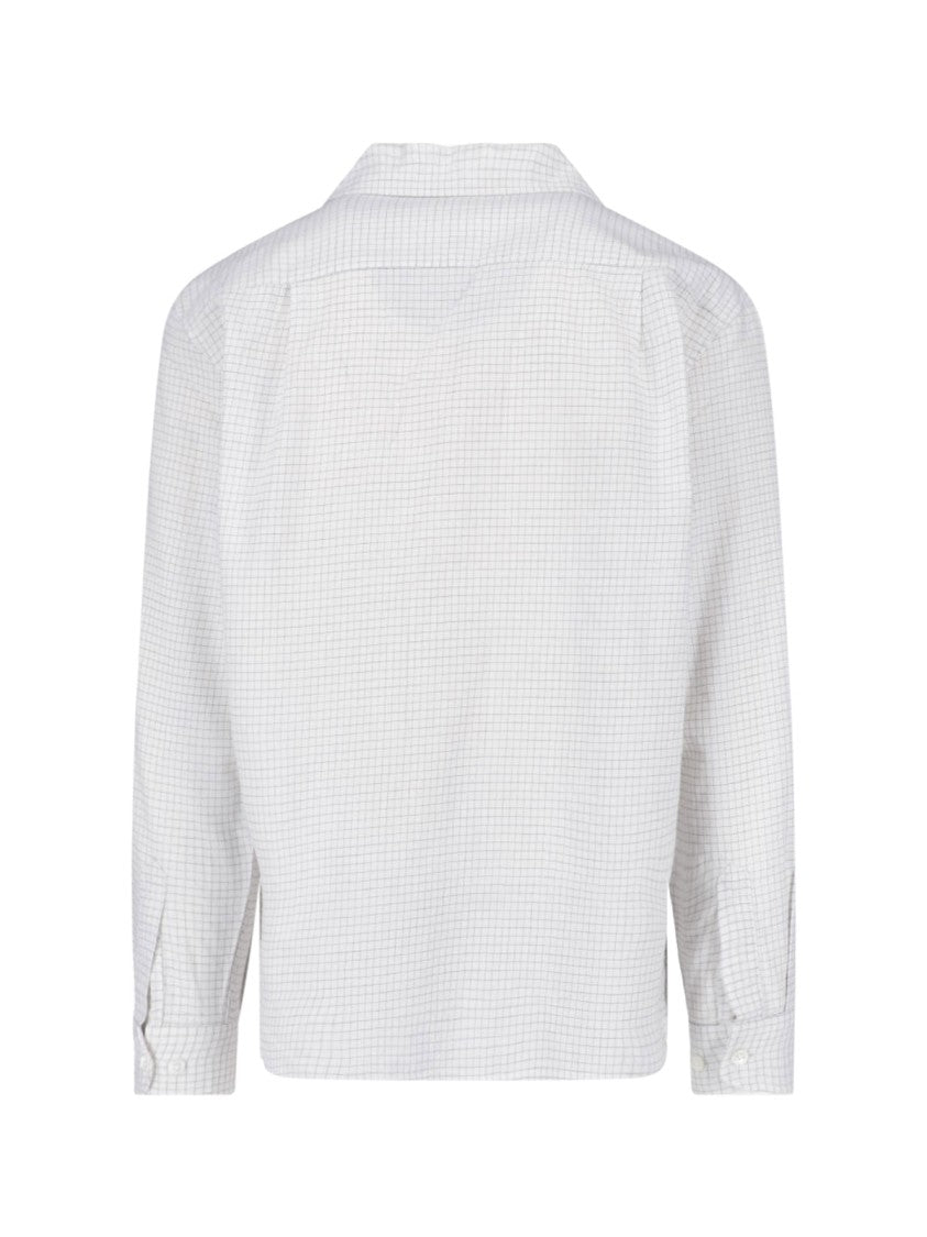 Sunflower White Bowling Cotton Checked Shirt