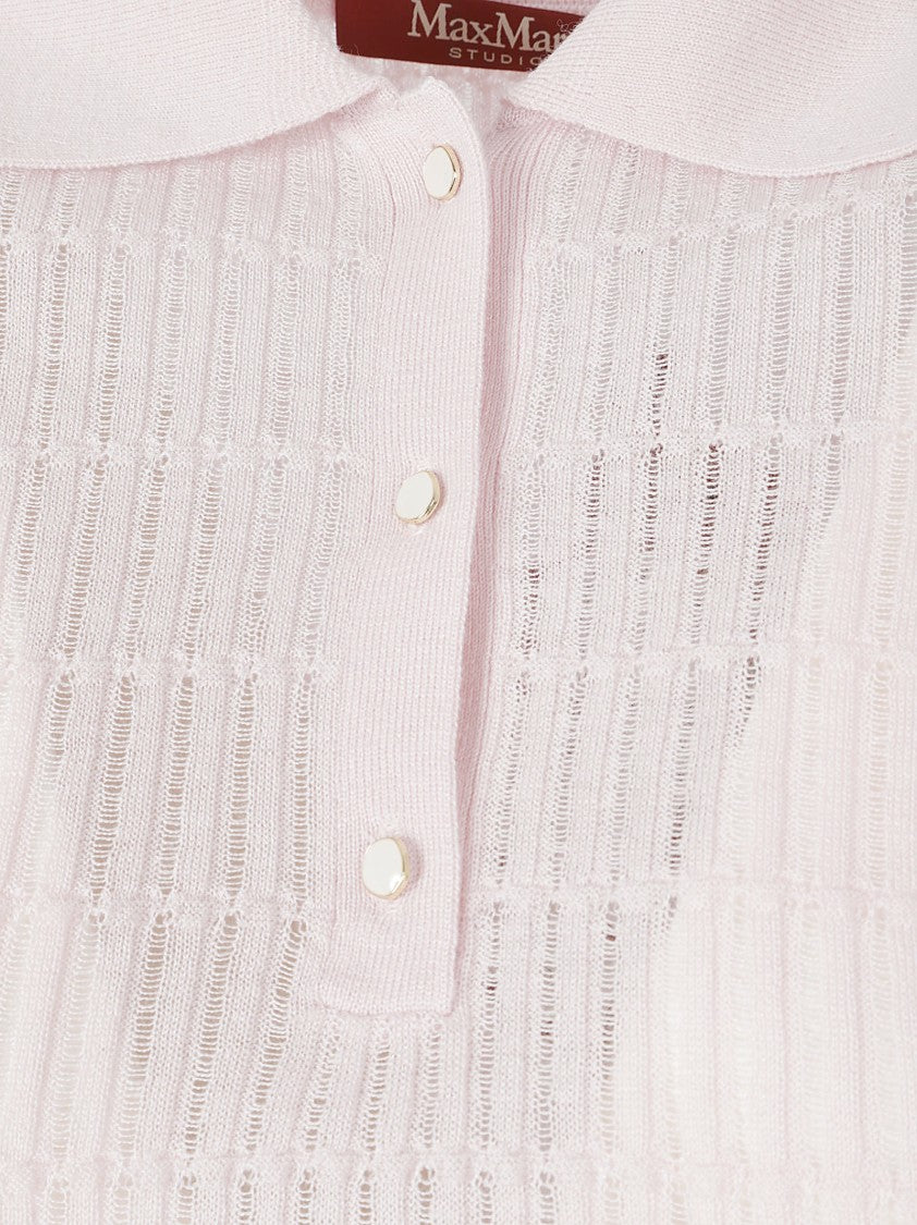 Max Mara Polo-Style Top With Openwork Details
