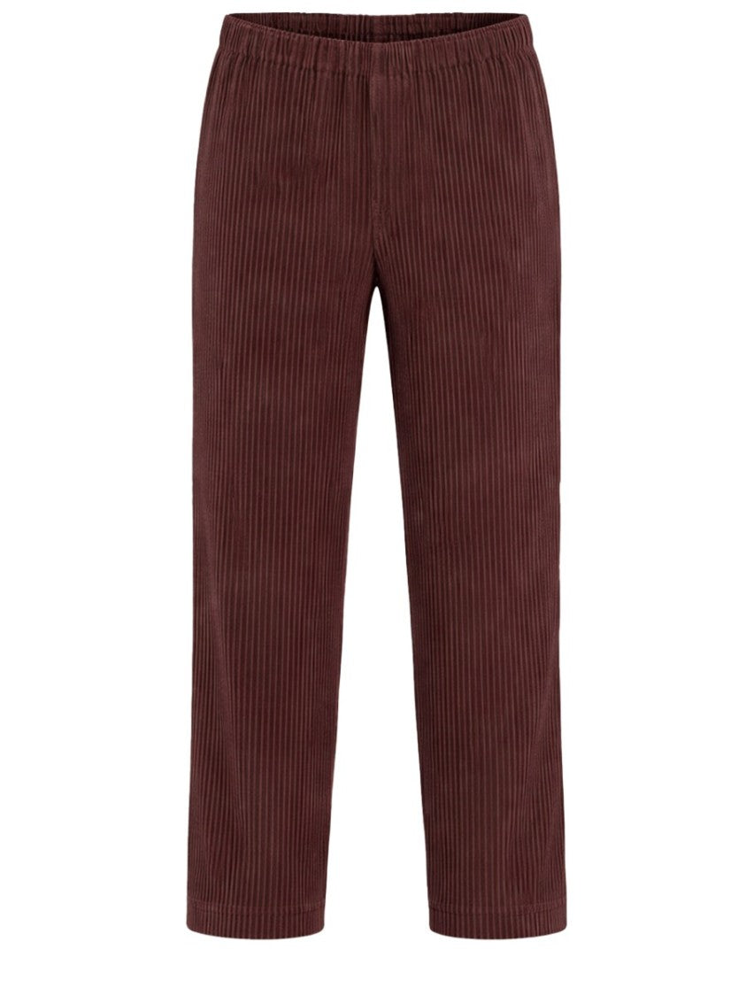 Homme Plissé Issey Miyake Grey Pleated Polyester Cropped Pants