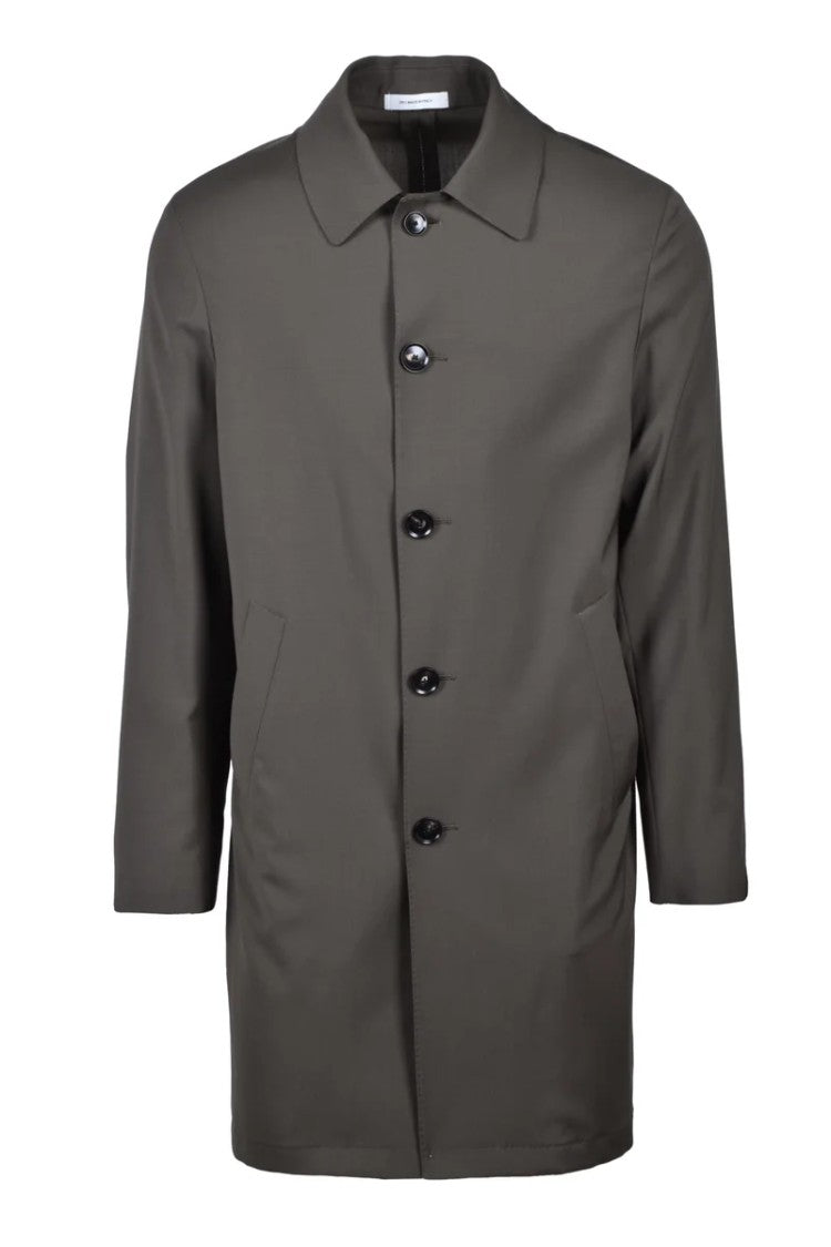 Alberto La Torre Virgin Wool Duster Coat - Brown