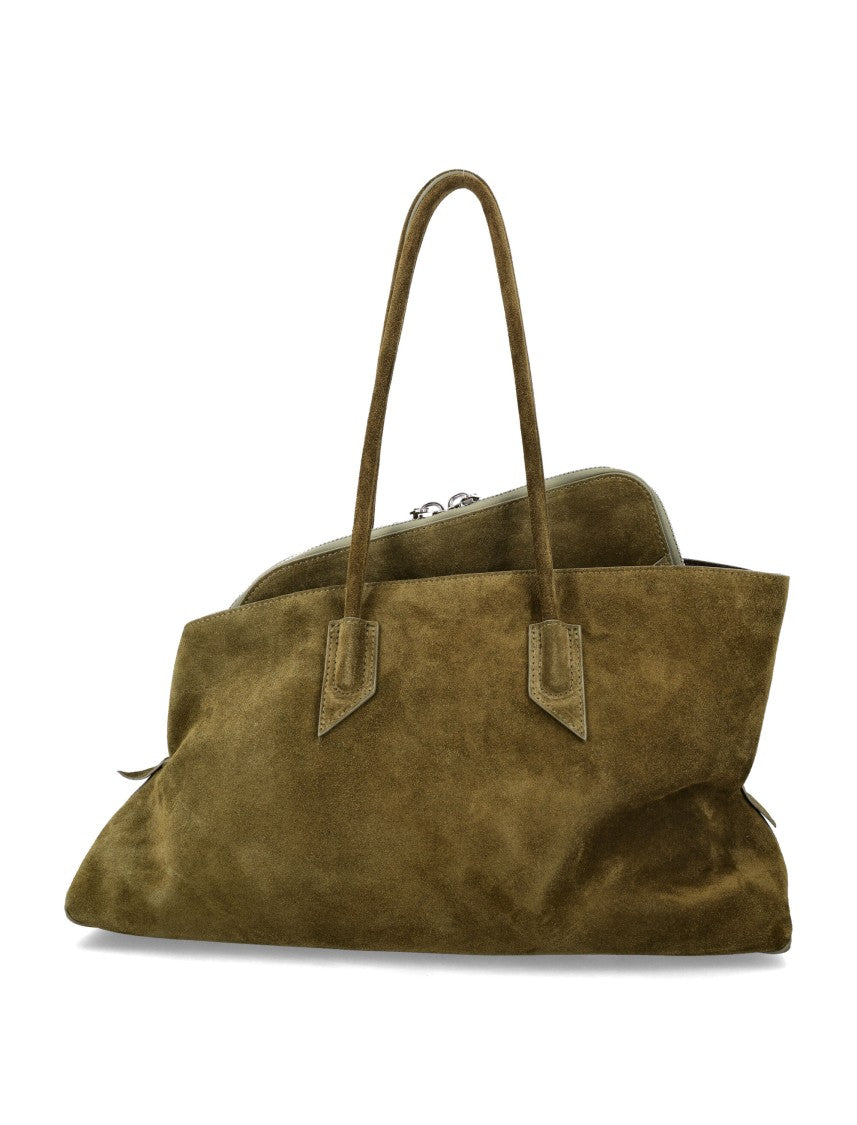 The Attico La Passeggiata Medium Suede Tote