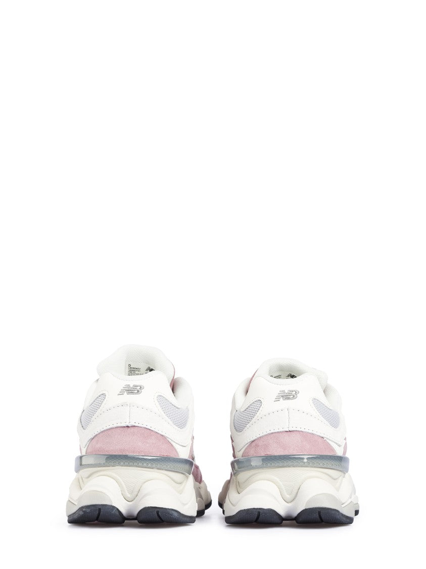 New Balance Layered White Sneakers With Pigskin And Mesh Design