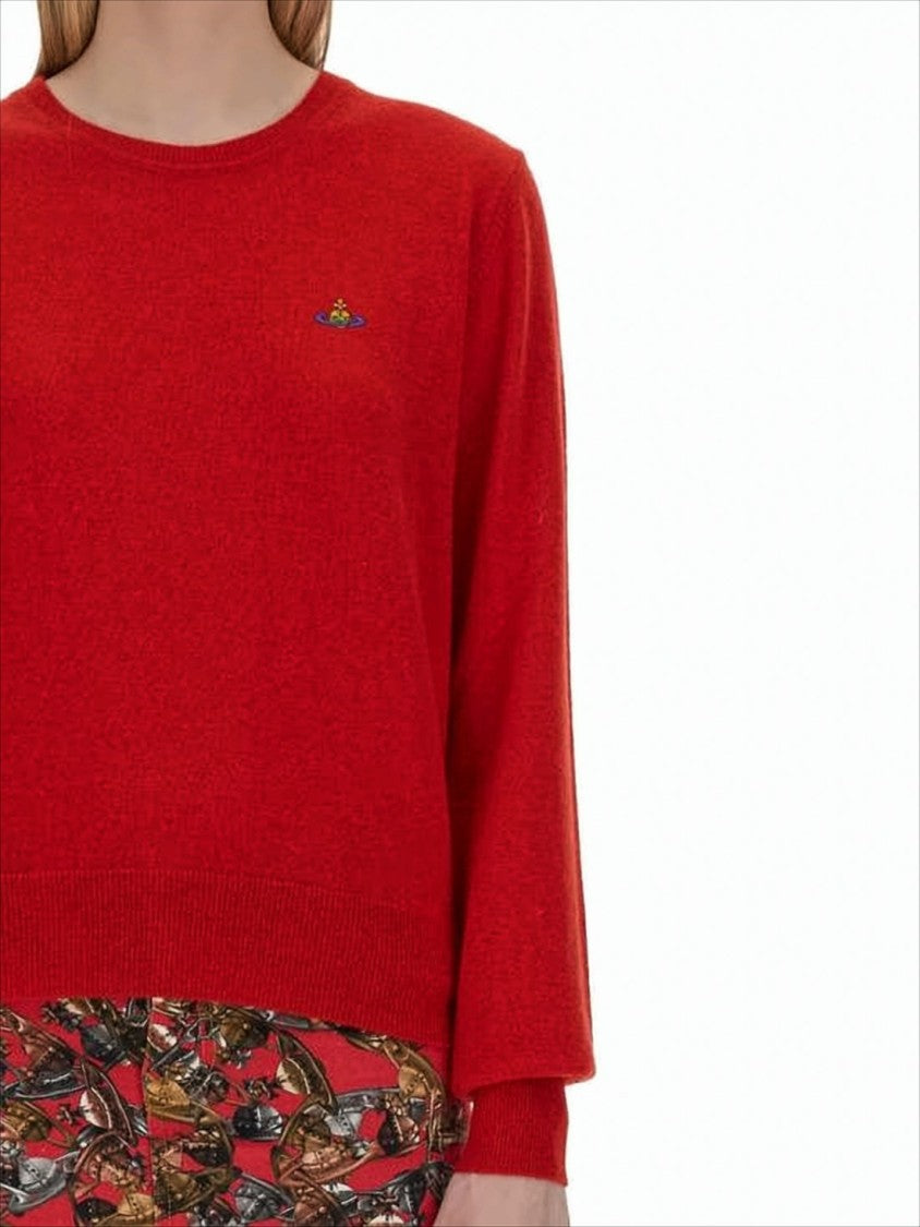 Vivienne Westwood Red Wool And Cashmere Blend Sweater