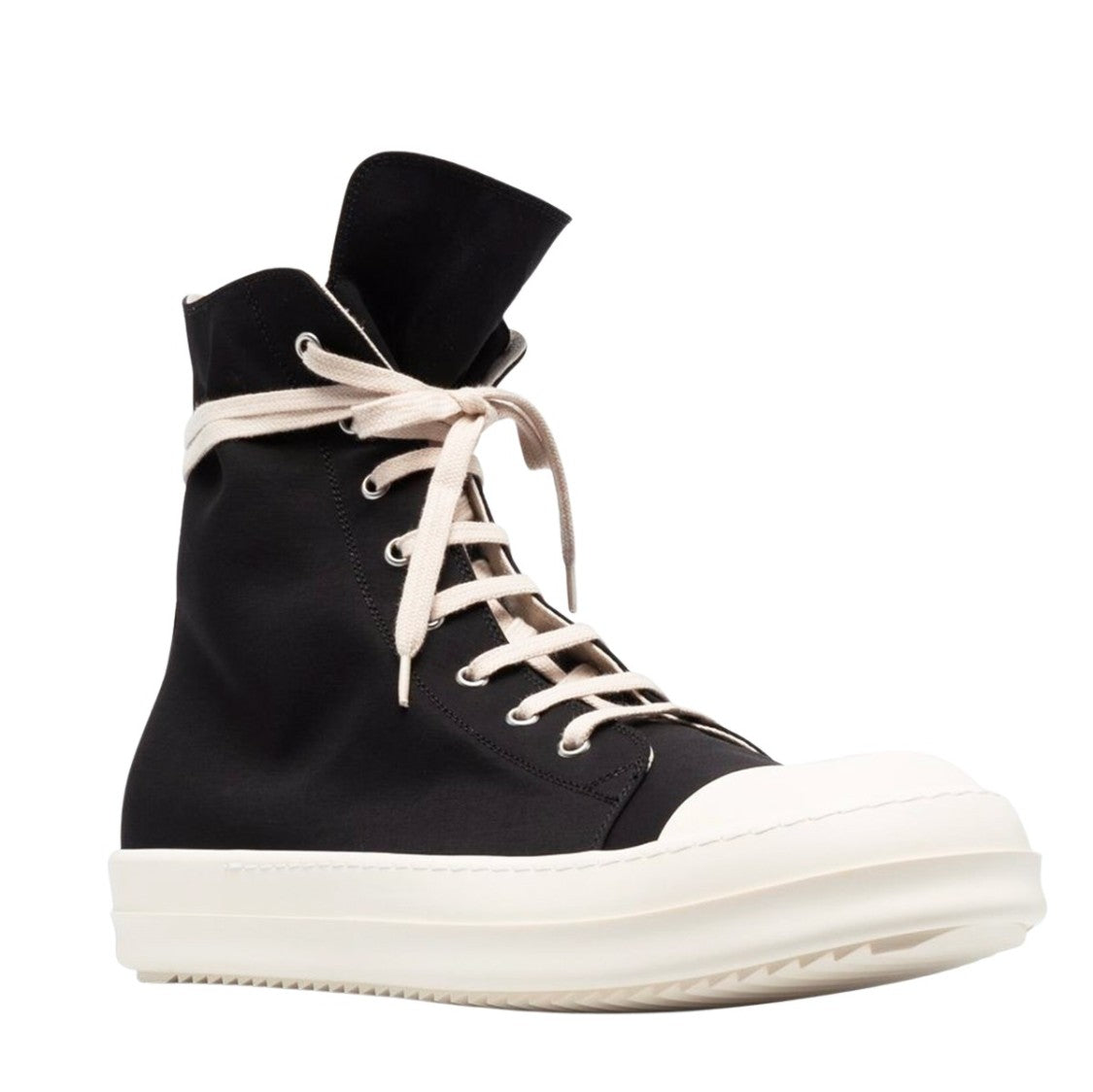 Drkshdw By Rick Owens High-Top Sneakers With Slouched Silhouette And Functional Zipper