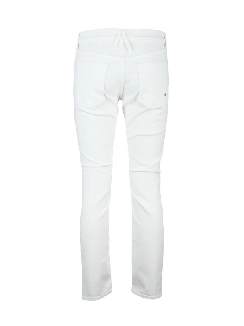 Cycle White Cotton-Blend Skinny Jeans