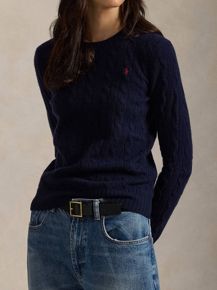 Polo Ralph Lauren Cable Knit Crew Neck Sweater Pullover