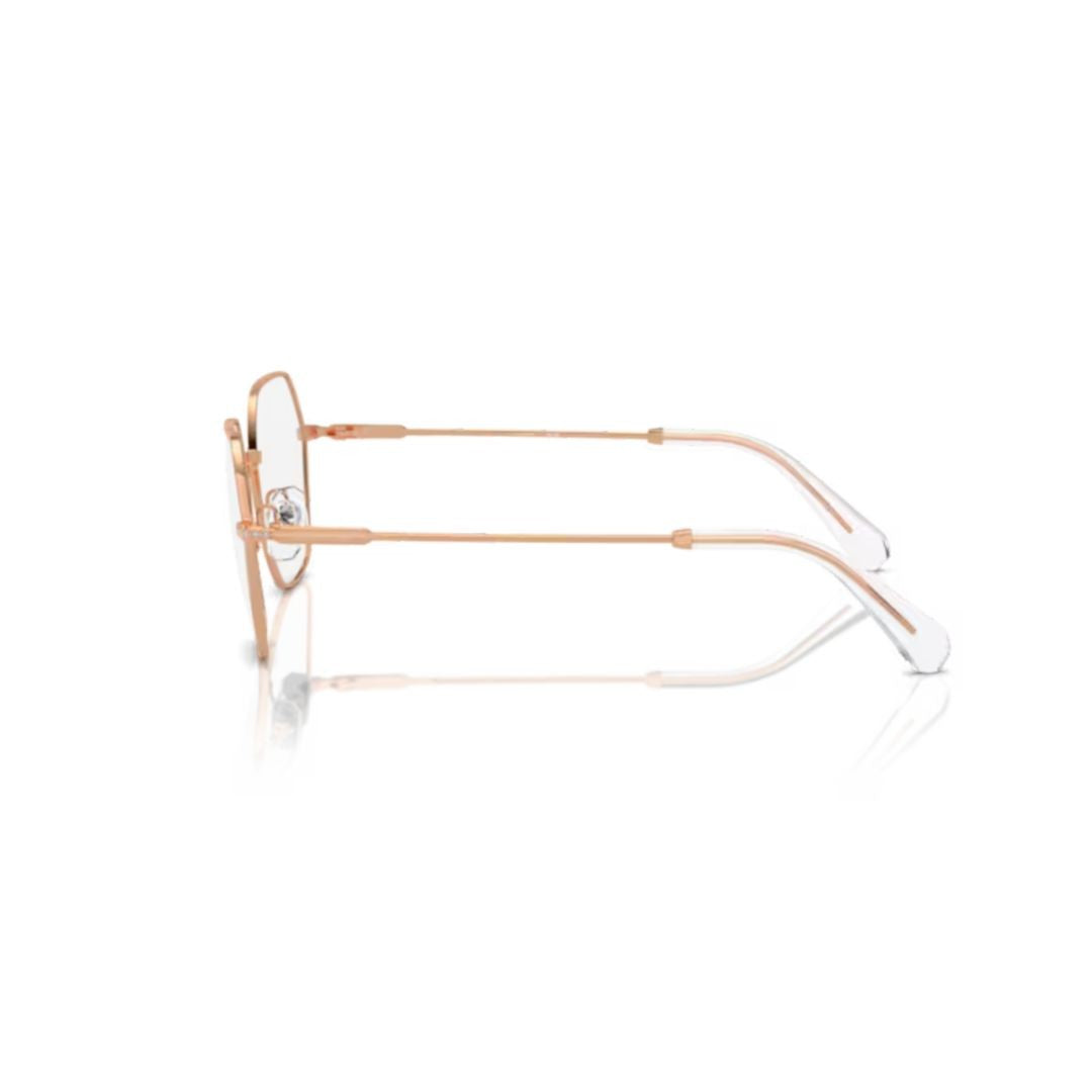 Swarovski 0Sk1011 Delicate Rose Gold Hexagonal Sunglasses