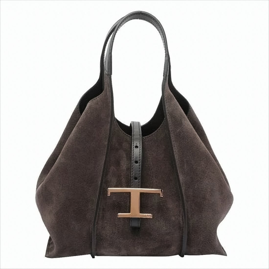 Tod's Soft Suede Crossbody Bag With Metallic Buckle Detail