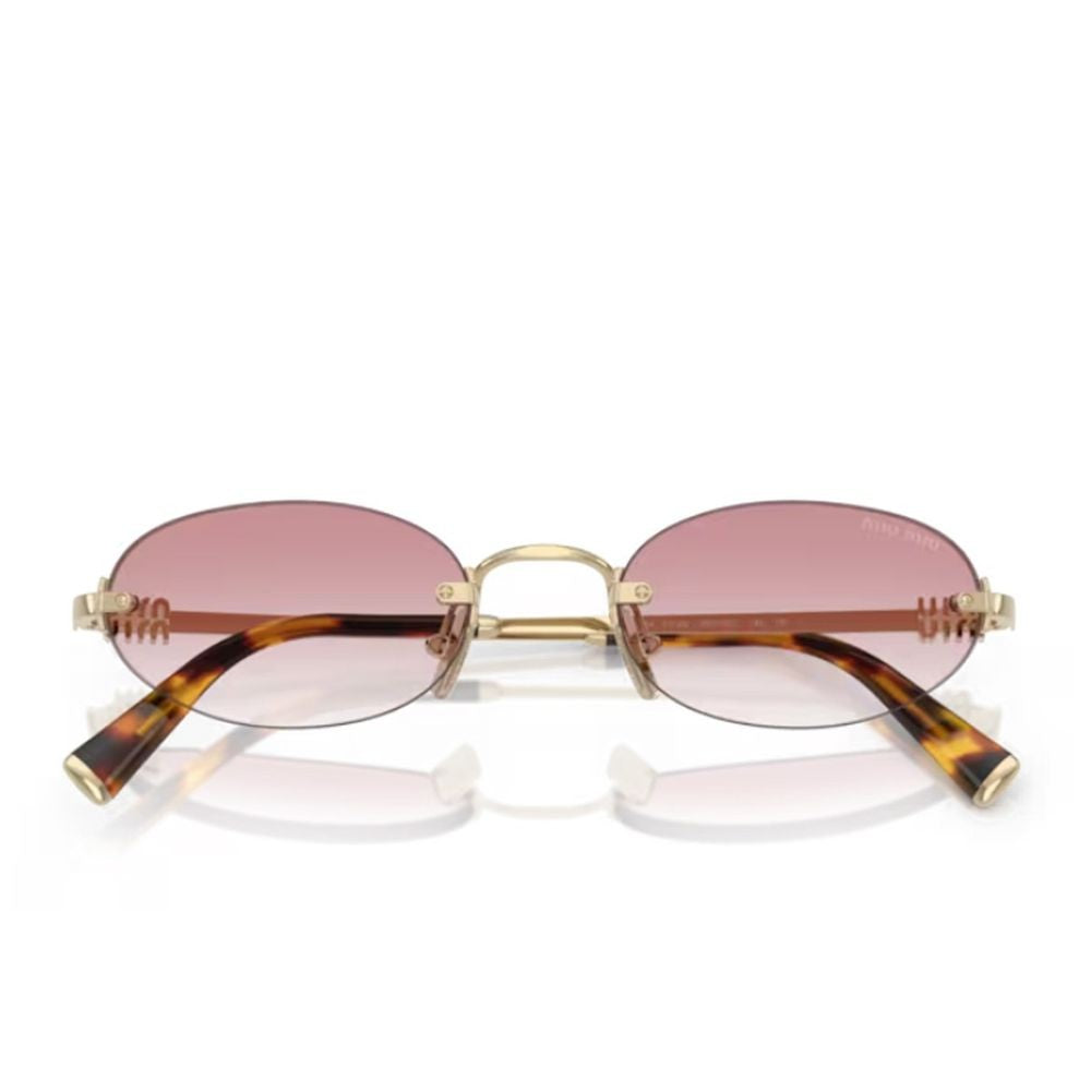 Miu Miu 0Mu A54s Logo Rimless Oval Sunglasses