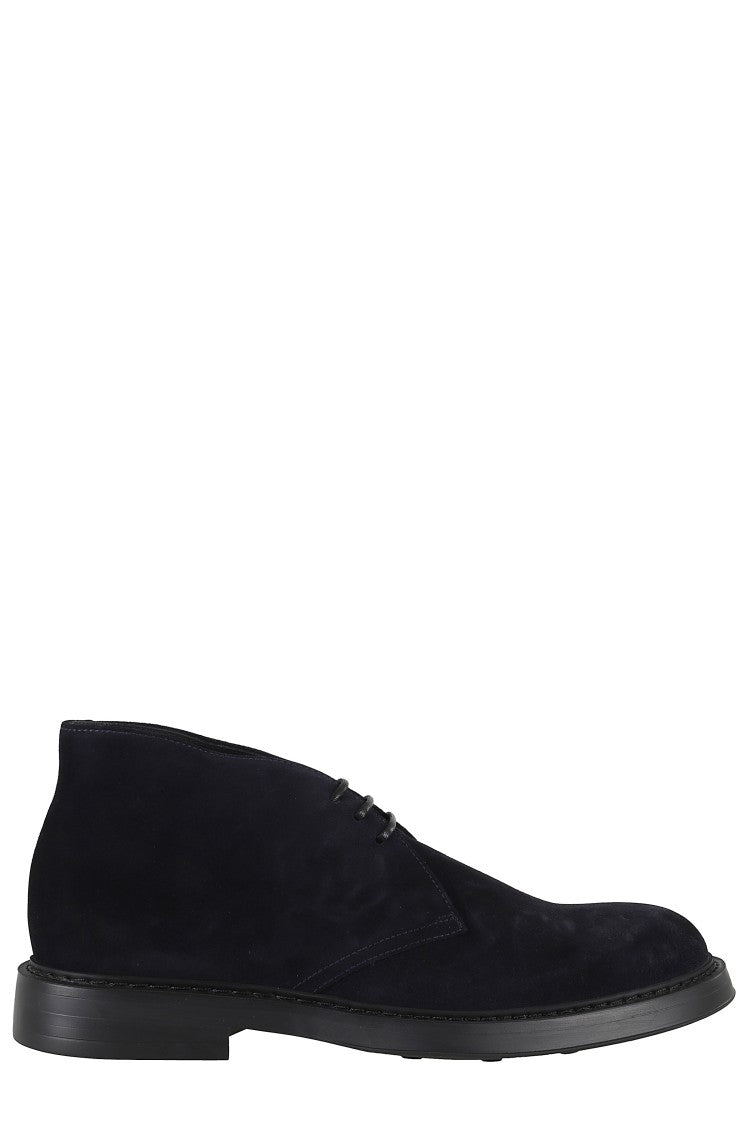 Doucal's Suede Chukka Boot With Round Toe